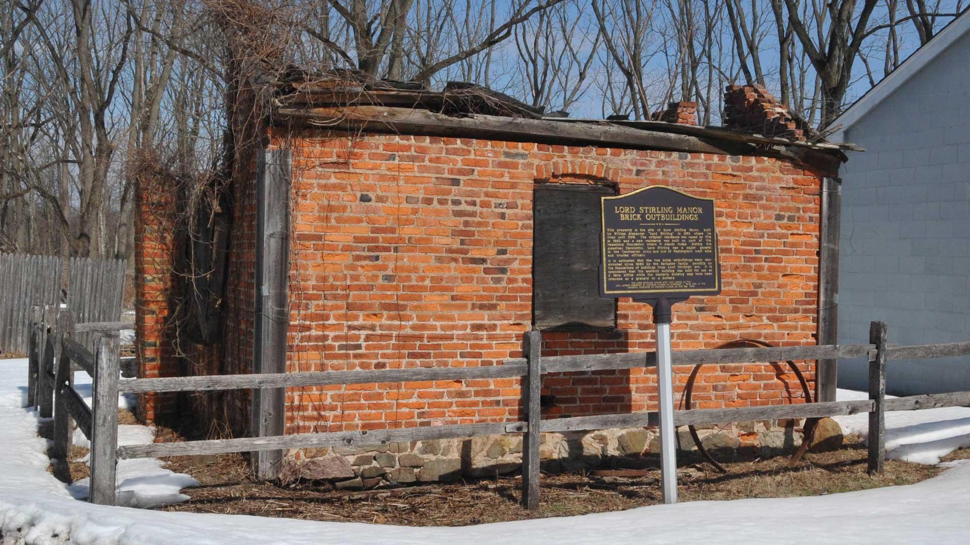 Original outbuilding of Lord Stirling&#039;s Manor in New Jersey