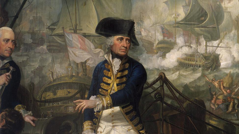 This painting is a portrait of Richard Howe.