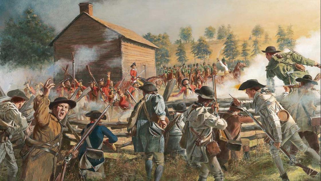 Depiction of Huck's Defeat at the Battle of Williamson's Plantation/Brattonsville