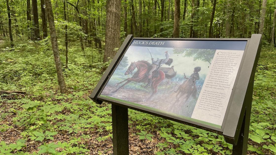 Huck's Death Sign at Brattonsville (Stop 6)