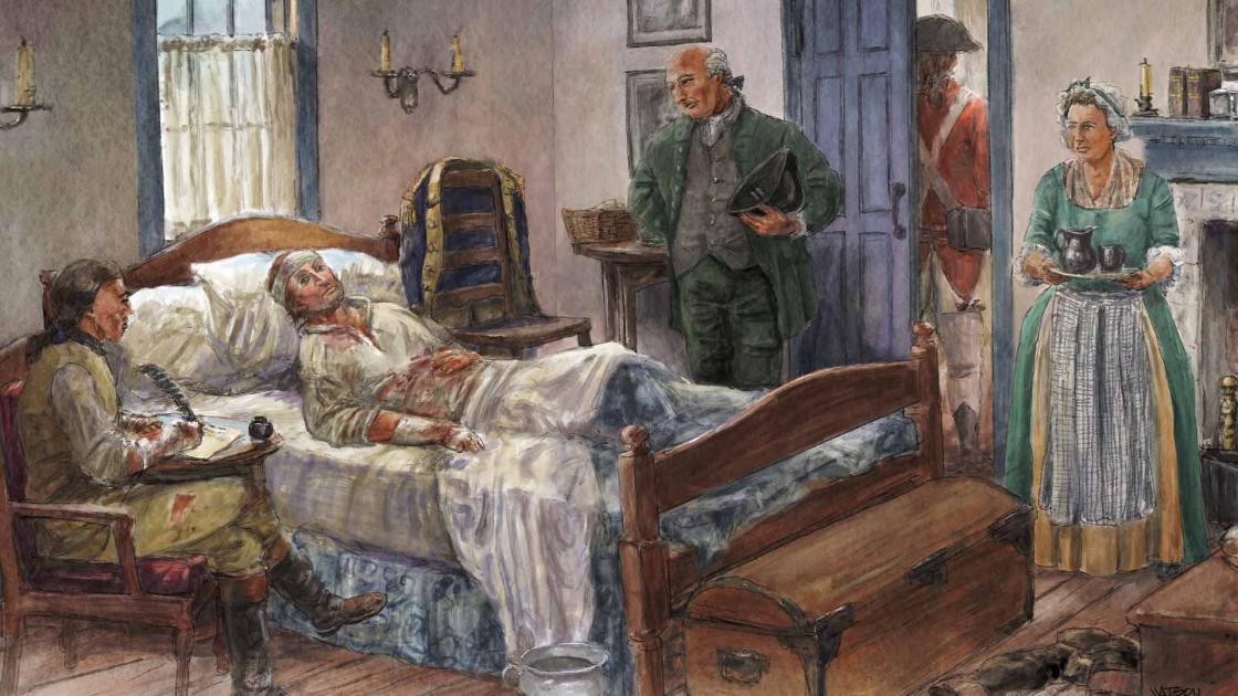 General de Kalb on His Death Bed by Dale Watson