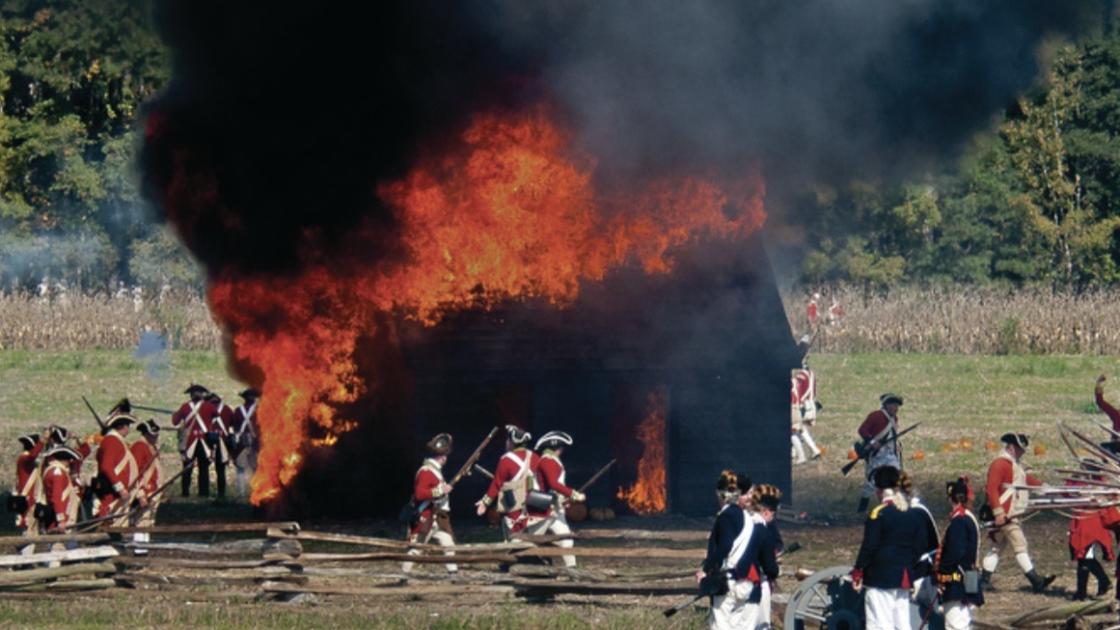British Burning Structures at Colonial Camden
