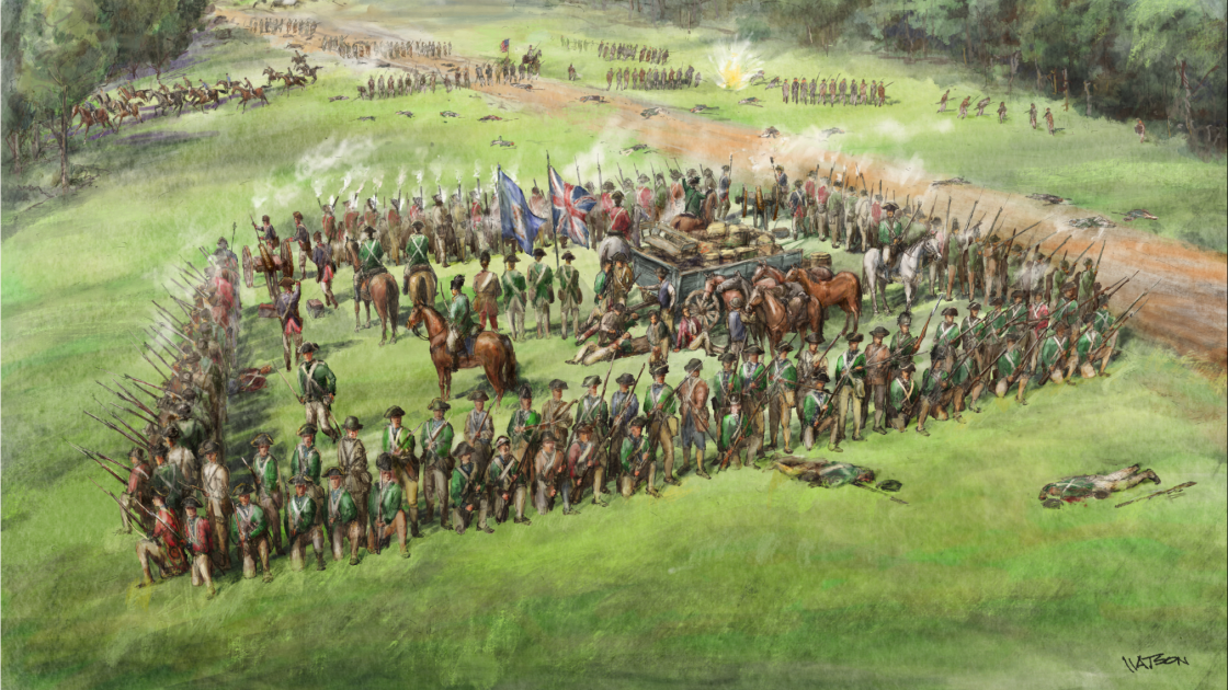 British Square Formation at Hanging Rock by Dale Watson