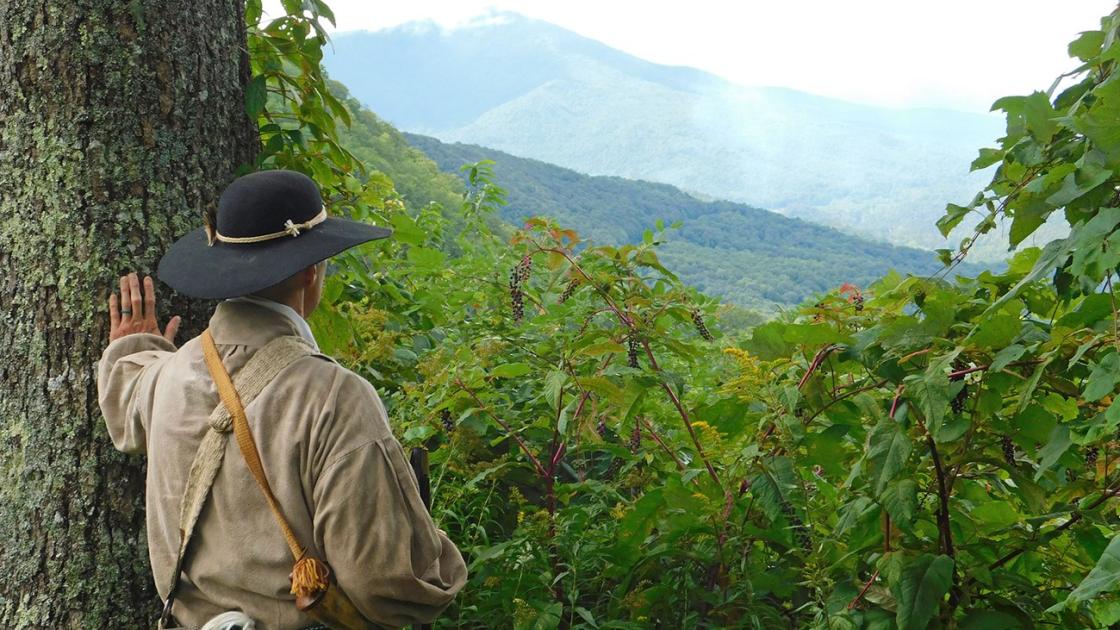 Overmountain Men overlooking the Appalachian Mountains