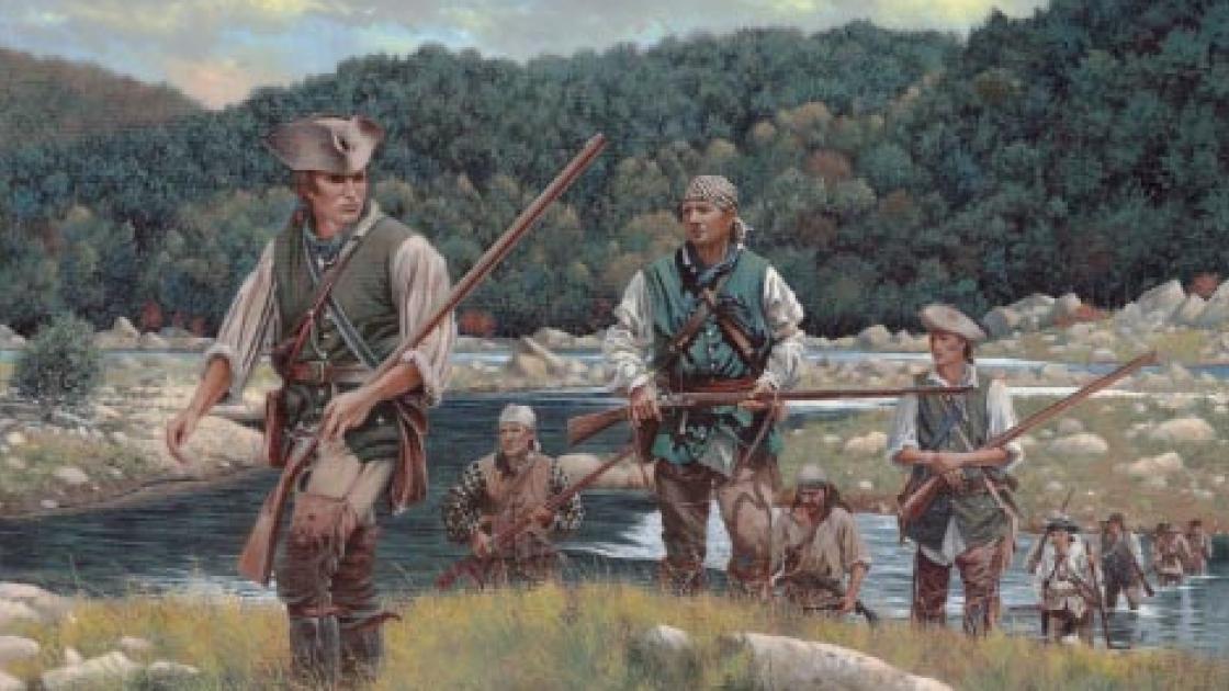 Overmountain Men Painting