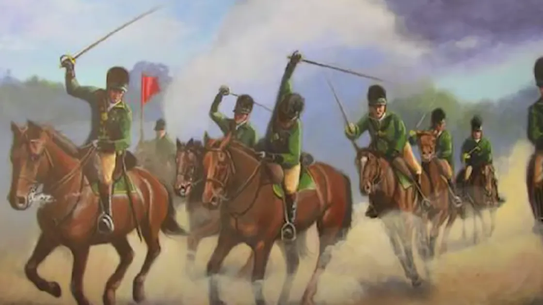 Depiction of Tarleton's British Legion