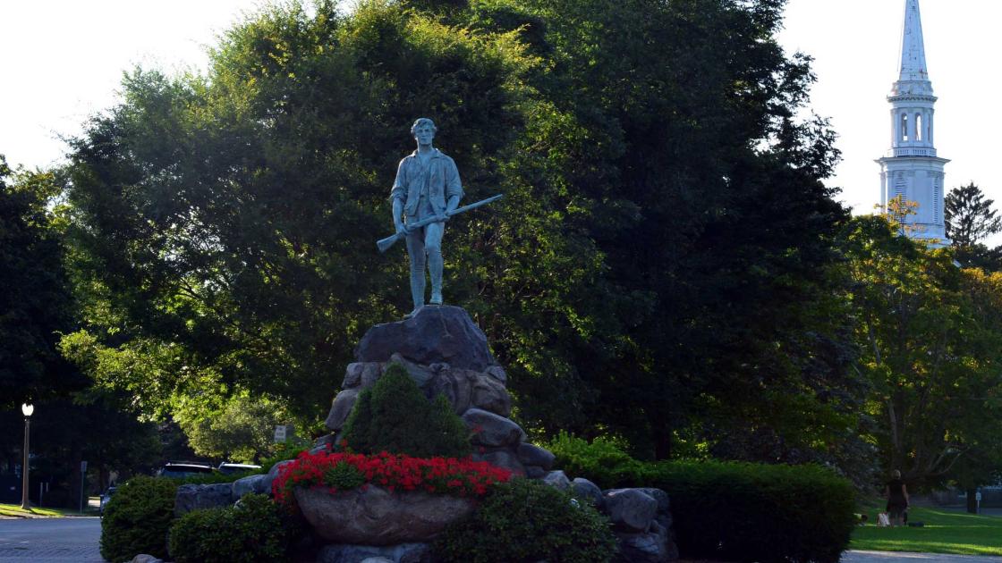 Captain John Parker Statue Image Courtesy of the Massachusetts Office of Travel & Tourism