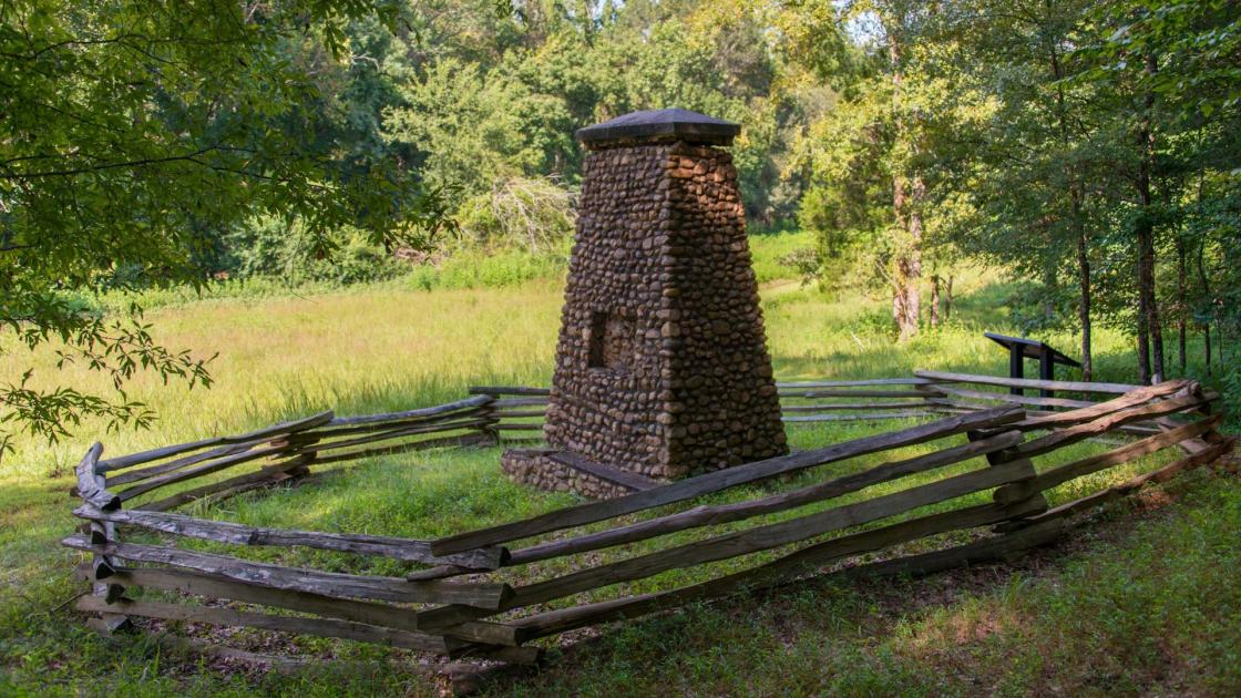 Mary Musgrove Monument at the Battle of Musgrove Mill Site