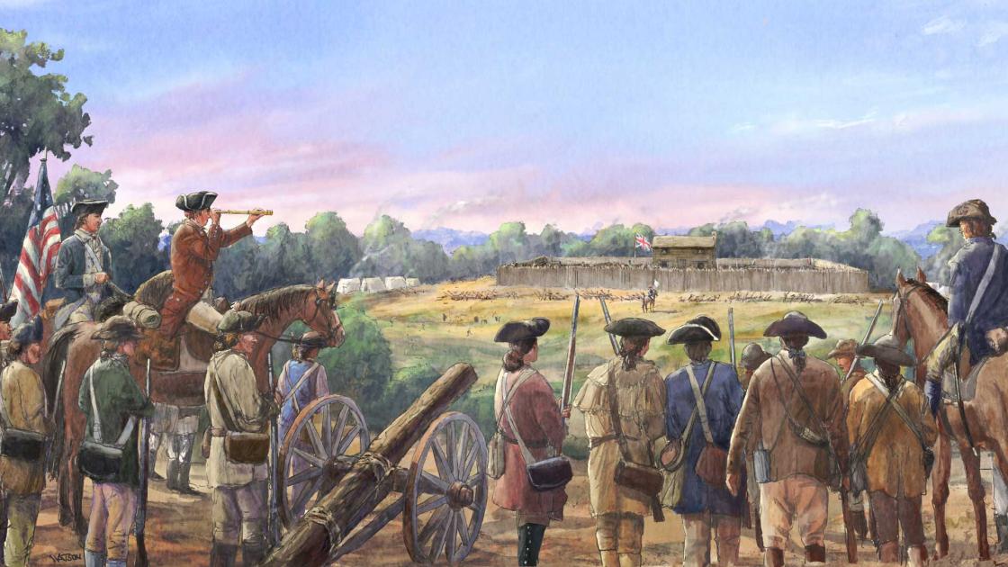 Charles McDowell Surrounds Fort Thicketty by Dale Watson