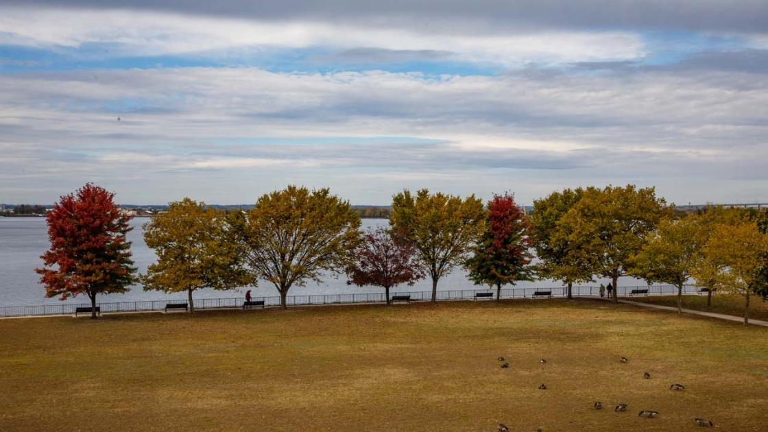 View of the Delaware River from Red Bank by Buddy Secor