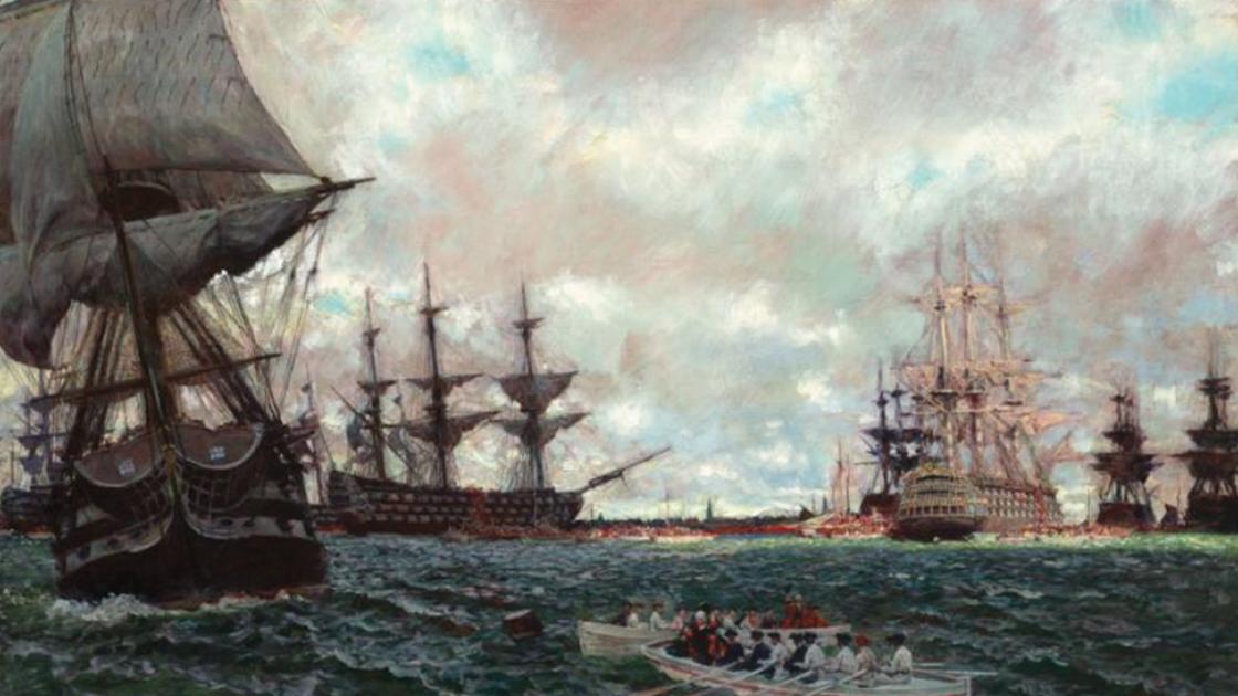 The Evacuation of Charleston by the British painting