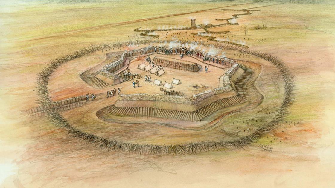Depiction of Fort Ninety Six