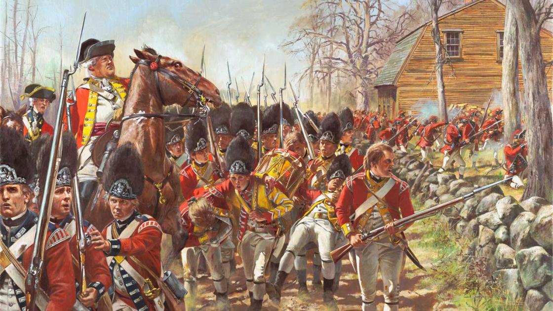 Lexington and Concord British Retreat by Don Troiani