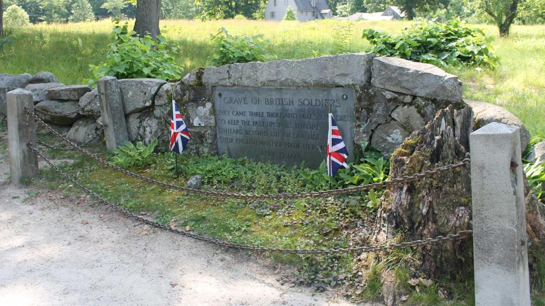 Grave of British Soldier at Concord Courtesy of NPS
