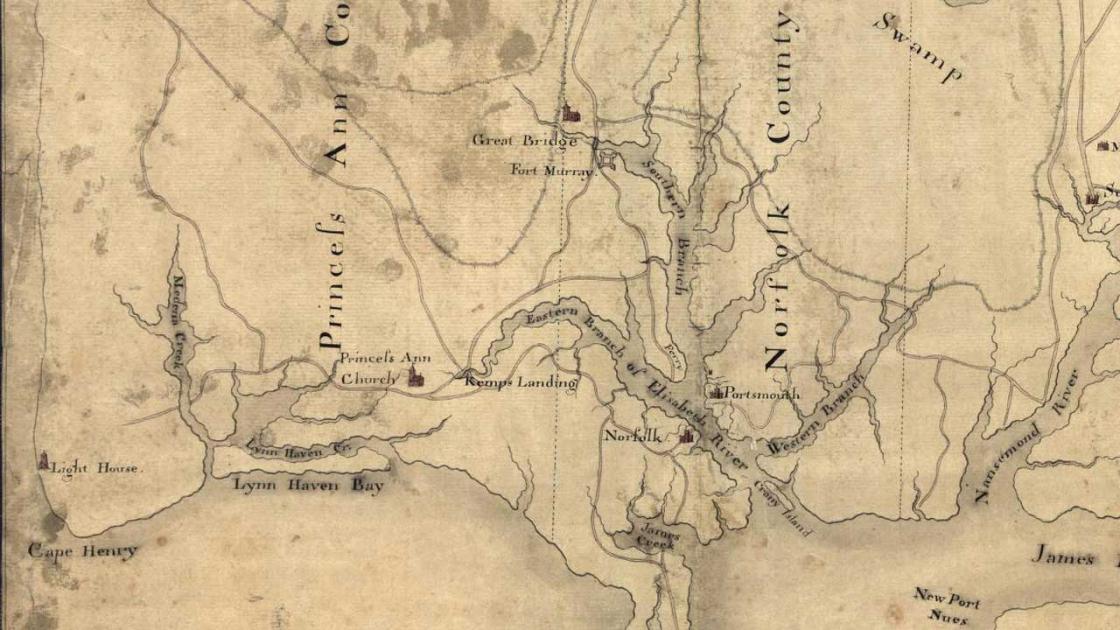 Detail of a Part of the Province of Virginia (Library of Congress)