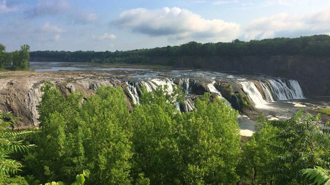Cohoes Falls in NY by Len Radin