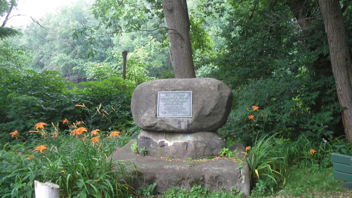 Fort Edward Boulder Marker in New York by Bill Coughlin (HMDB)