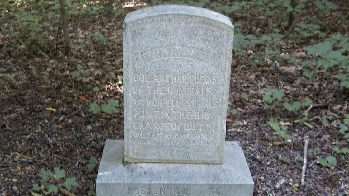 Captain Arthur Forbis Monument at Guilford Courthouse (NPS Photo)