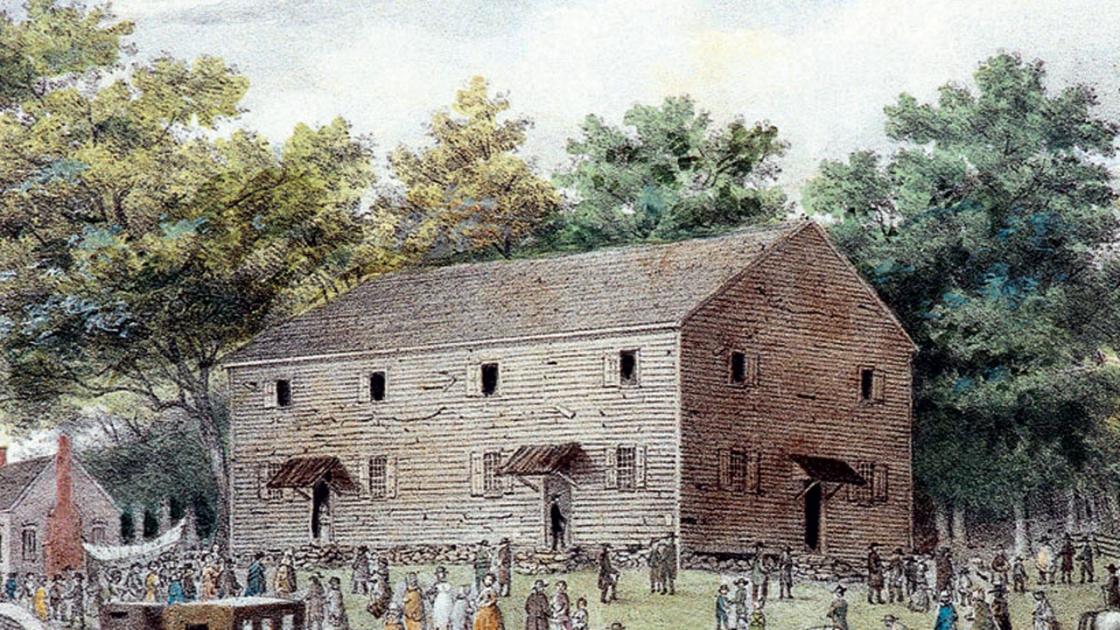 Friends Meeting House at New Garden in Guilford County, North Carolina (1869)