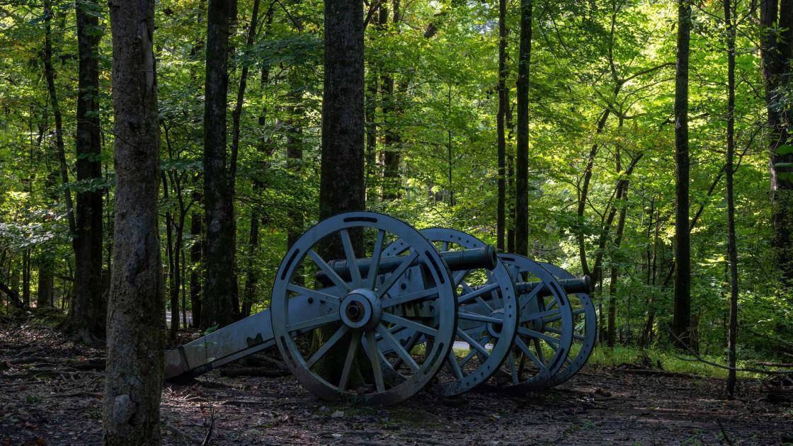 Six Pounders at Guilford Courthouse by Mike Talplacido