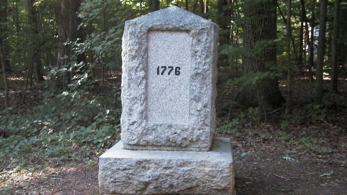 NPS photo of the No North-No South Monument at Guilford Courthouse