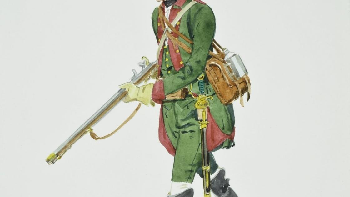 Hessen Cassel Jaeger Corps depiction