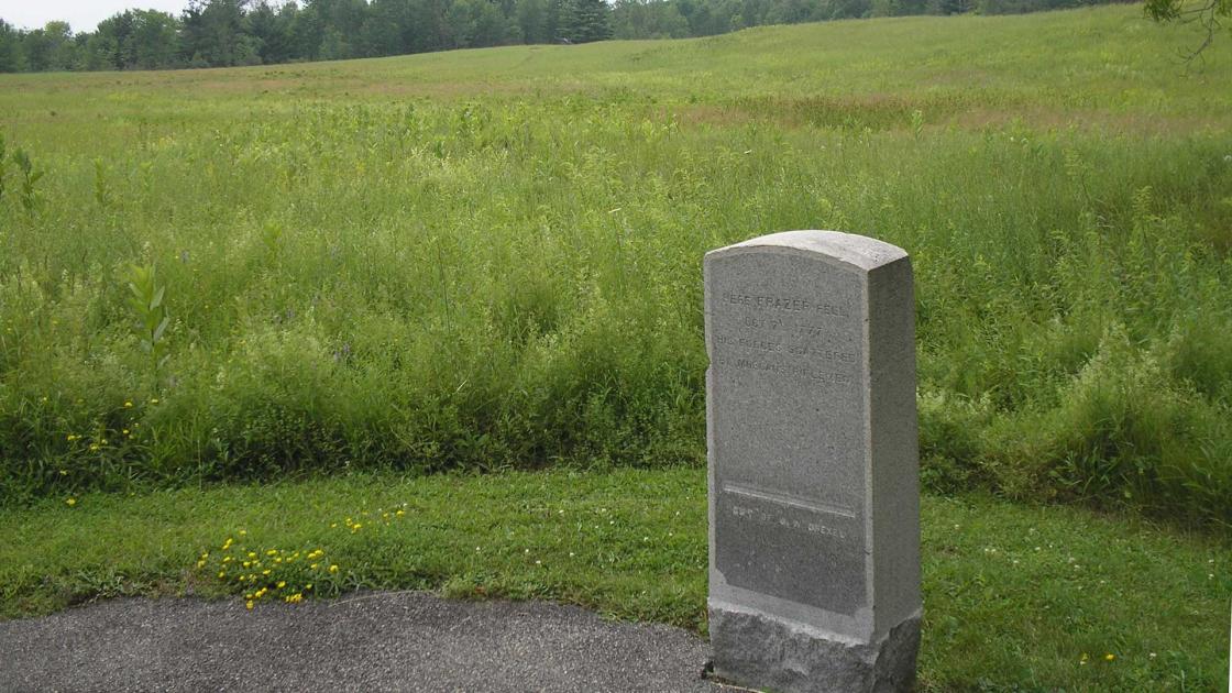 Simon Fraser Wounding Marker at Saratoga