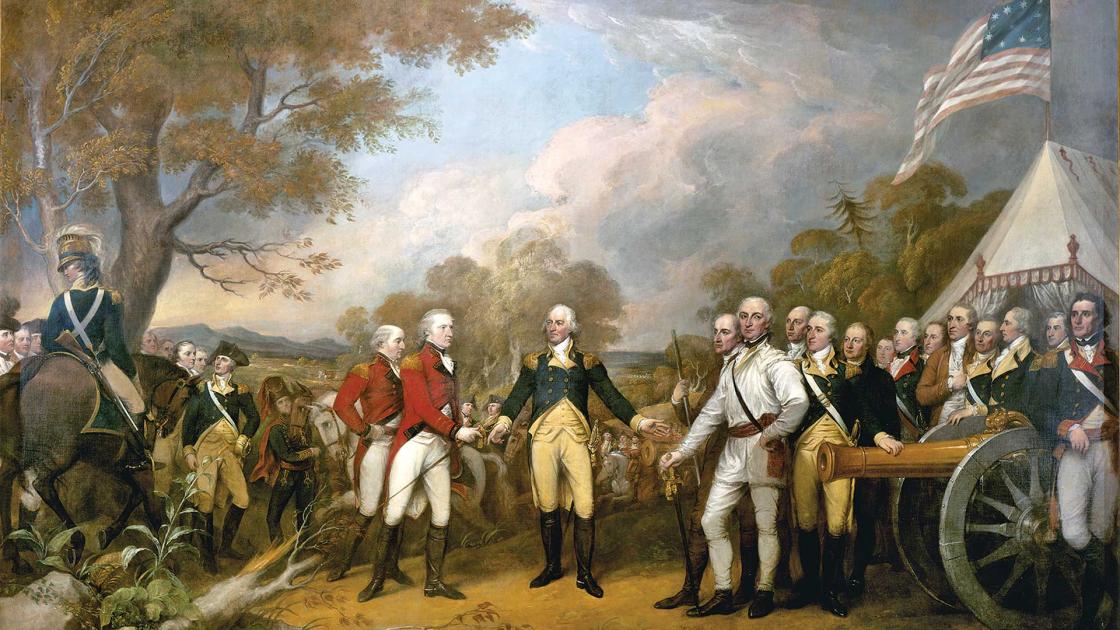 Surrender of General Burgoyne as seen at the United States Capitol