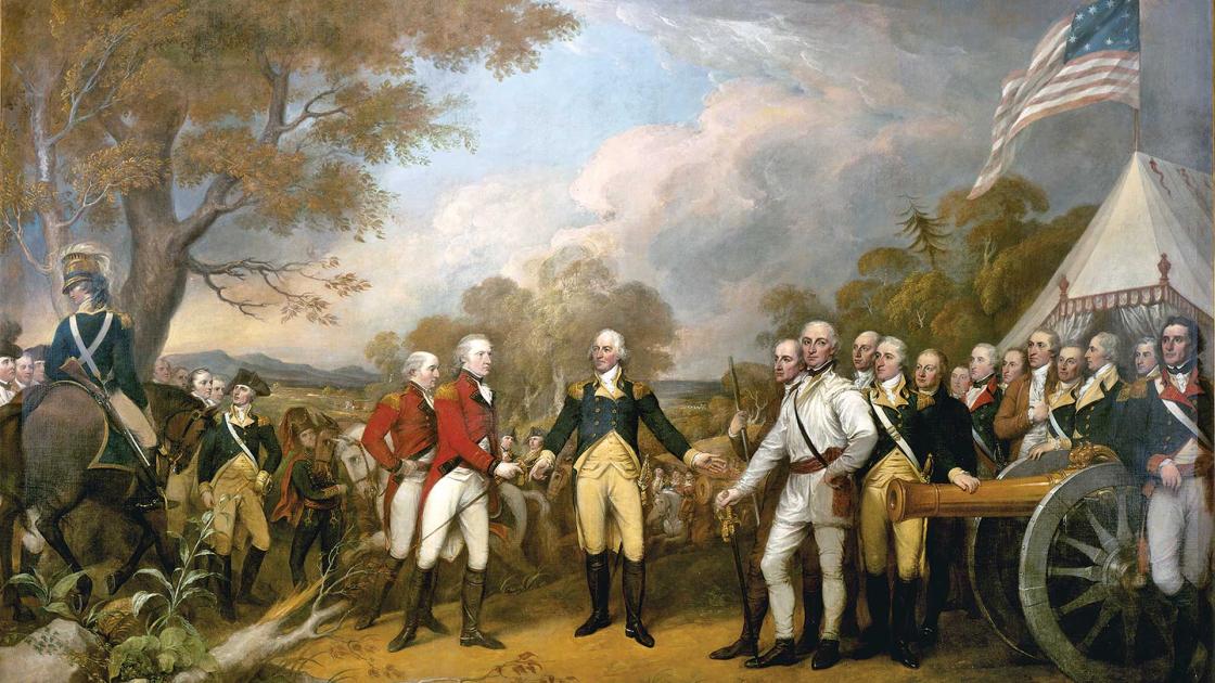 Surrender of General Burgoyne as seen at the United States Capitol