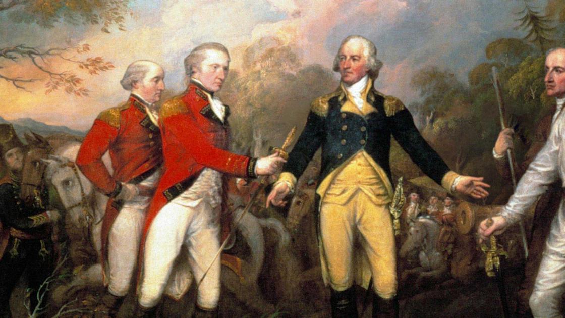Burgoyne's Surrender at Saratoga Detail