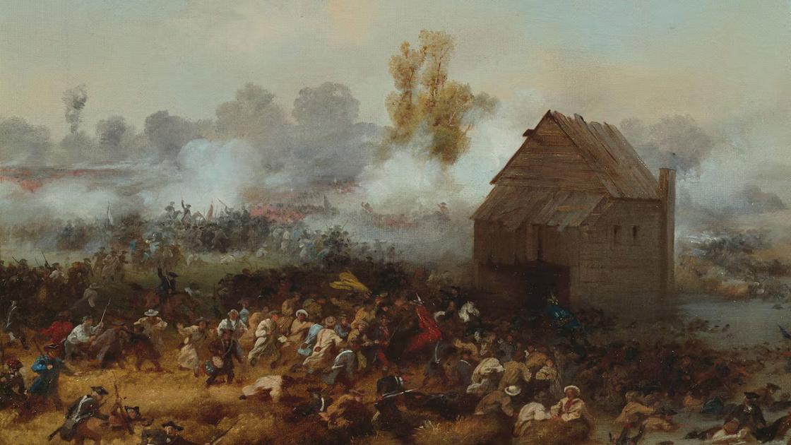Mid-19th century depiction of the Battle of Long Island