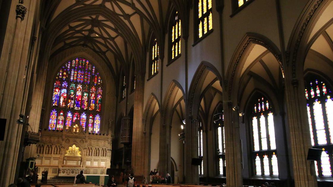 Interior of the Trinity Church in New York