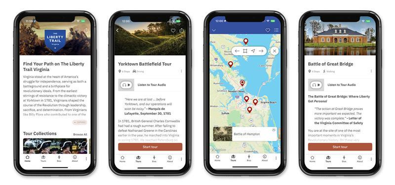 Screenshots of The Liberty Trail Virginia