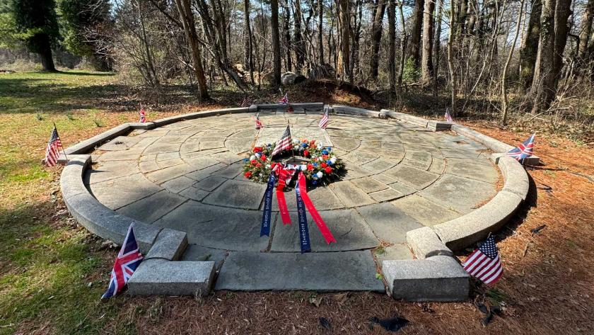 Combined Gravesite of British & American Soldiers at the Princeton Battlefield