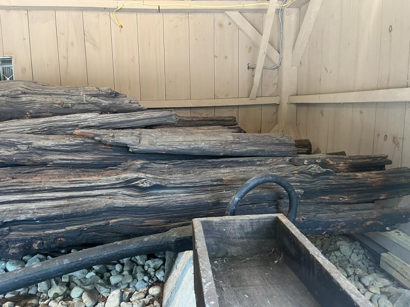 Remnants of Chevaux de Frise at Red Bank