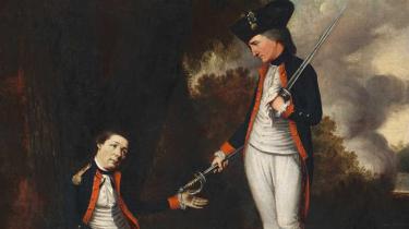 Painting of the death of Colonel Owen Roberts by Henry Benbridge